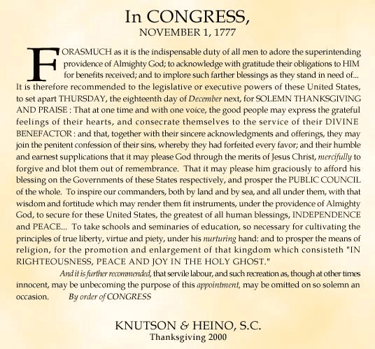 Order by congress