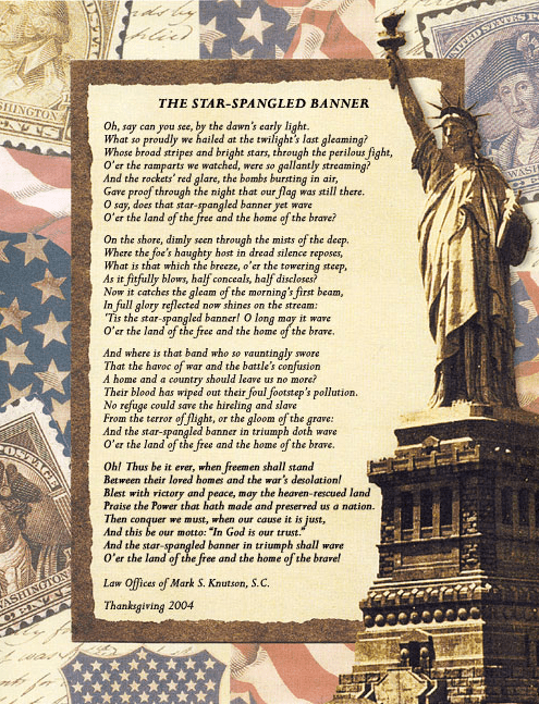 the Star-Spangled Banner