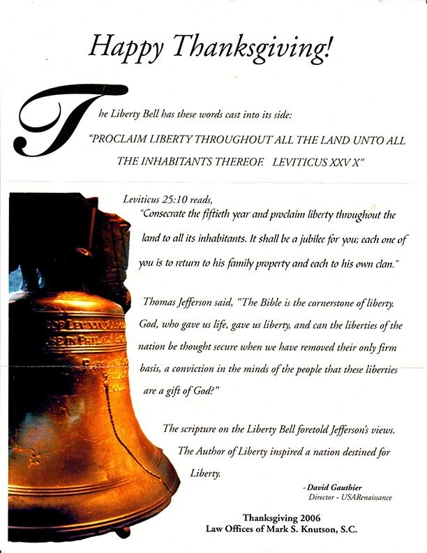Proclamation letter